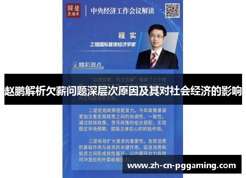 赵鹏解析欠薪问题深层次原因及其对社会经济的影响