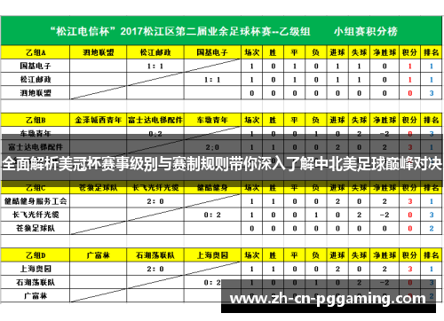 全面解析美冠杯赛事级别与赛制规则带你深入了解中北美足球巅峰对决